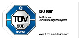 TÜV-Zertifizierung ISO 9001
