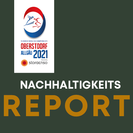Logo, Nachhaltigkeitsreport WM Oberstdorf 2021