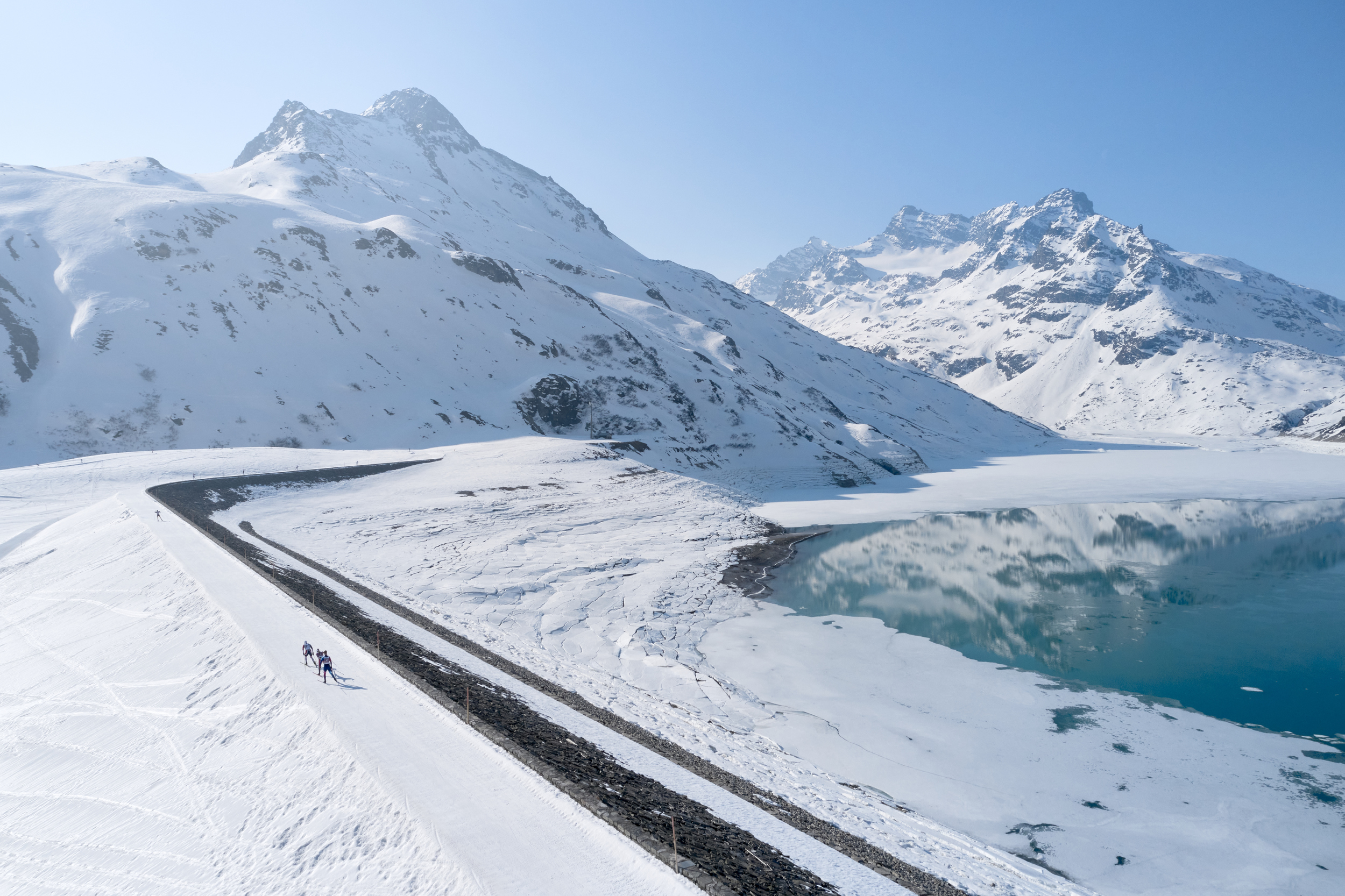 Langlaufregion Ischgl-Galtuer Hoehenloipe Silvretta Stausee