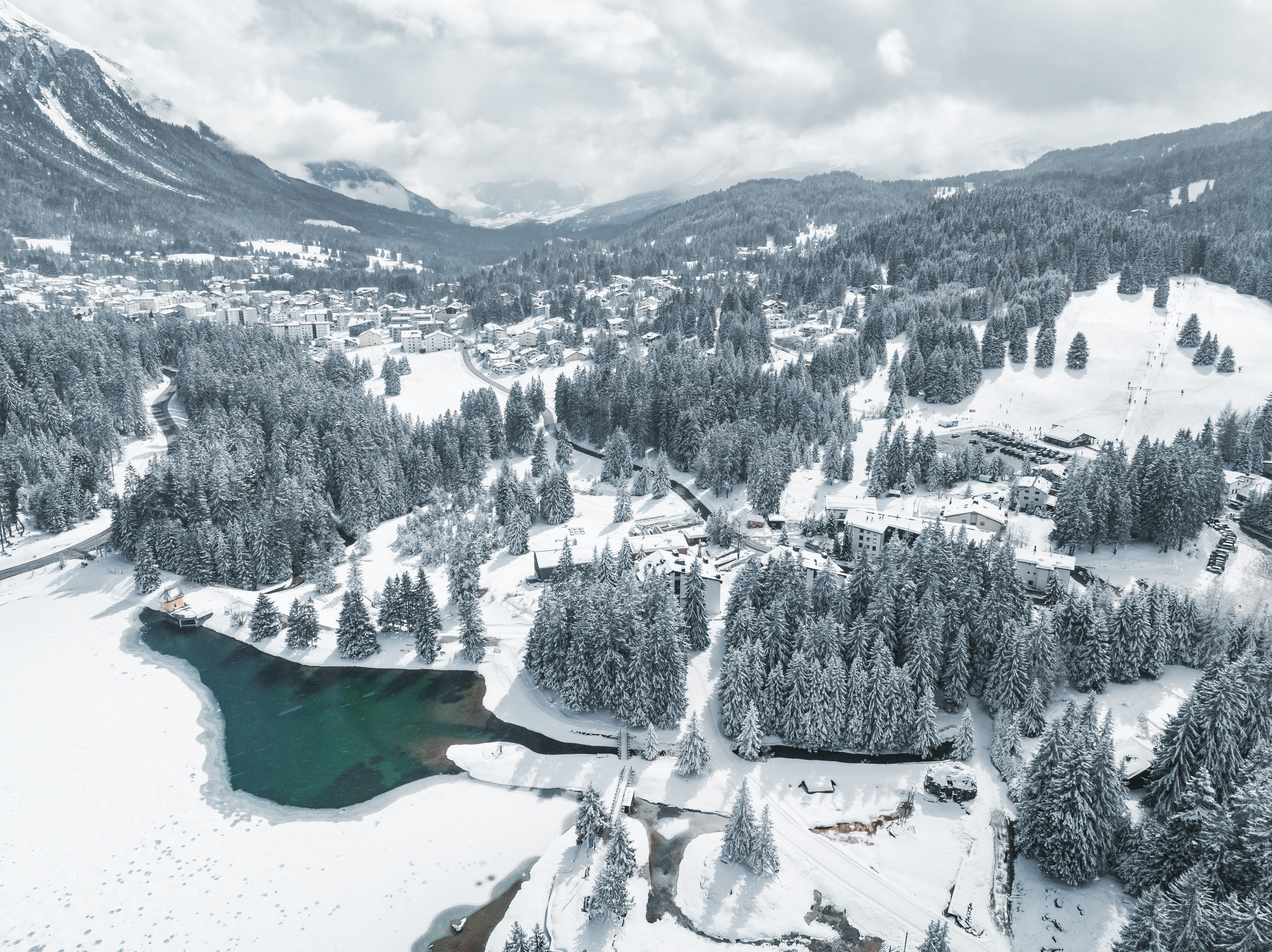 Verschneite Winterlandschaft - Lenzerheide im Winter