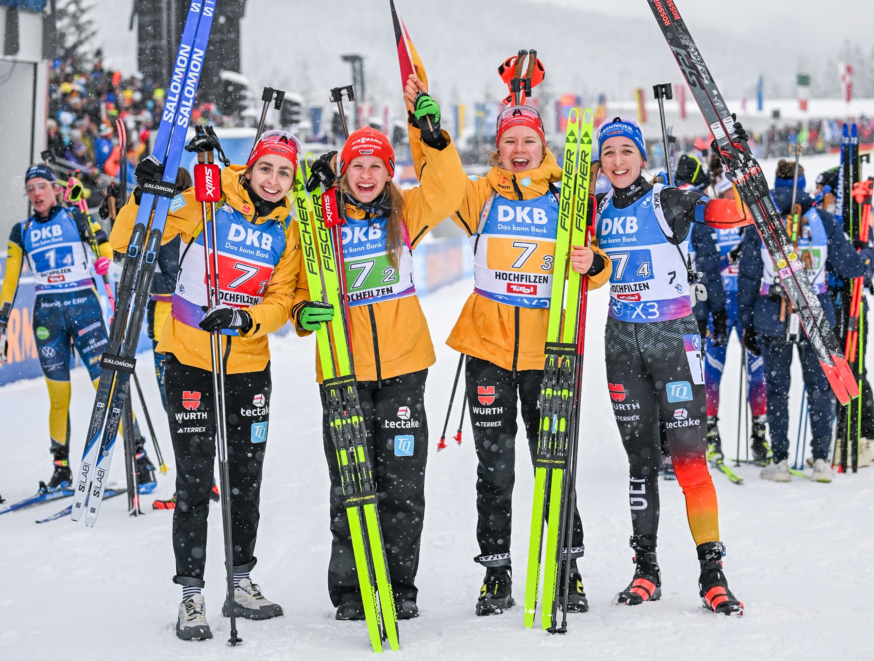 Frauen-Staffel, Hochfilzen 2024